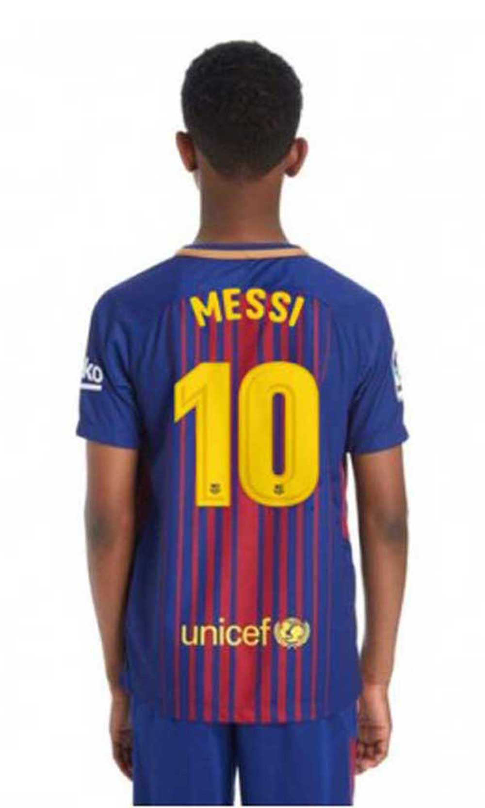 Детская домашняя футбольная форма Barcelona, Messi