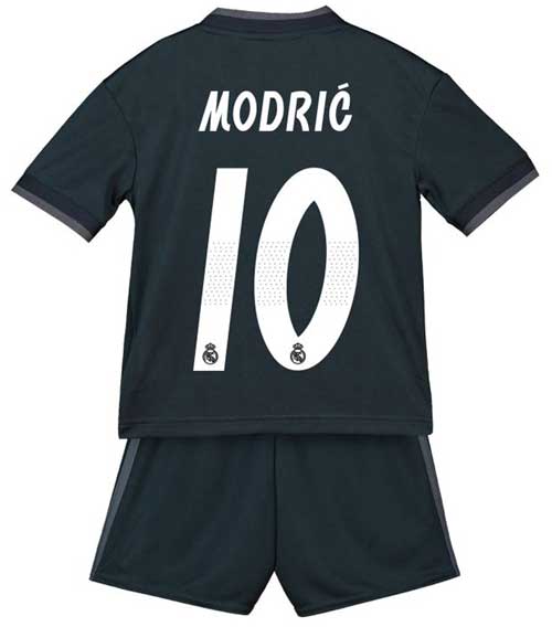 Детская гостевая футбольная форма Real Madrid Modric 10